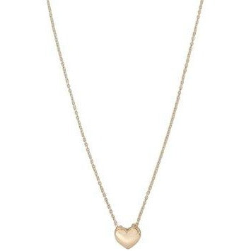 10k gold filled timeless keepsake gold heart necklace & heart pendant set