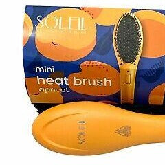 The Soleil Mini Heat Brush is perfect for on-the-go styling and touch-ups. It is as powerful and easy to use as our full-size hair tools, but compact enough to carry with you everywhere you go. The rapid heat time and heat-resistant bristles allow this cute, handy brush to quickly and easily glide through your hair. Safe for all hair types, welcome to your new favorite hair tool! Don't get caught without one especially during the biggest BFCM sale of the year.