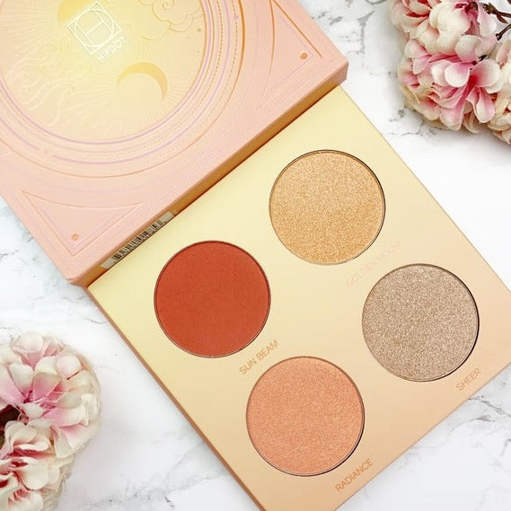You're a Sun Goddess (even if you haven’t spent time in the sun lately). Create the ultimate sun-kissed look with these four warm toned highlight, contour, blush and bronzer shades in a soft, blendable formula. Perfect for medium and dark skin tones.