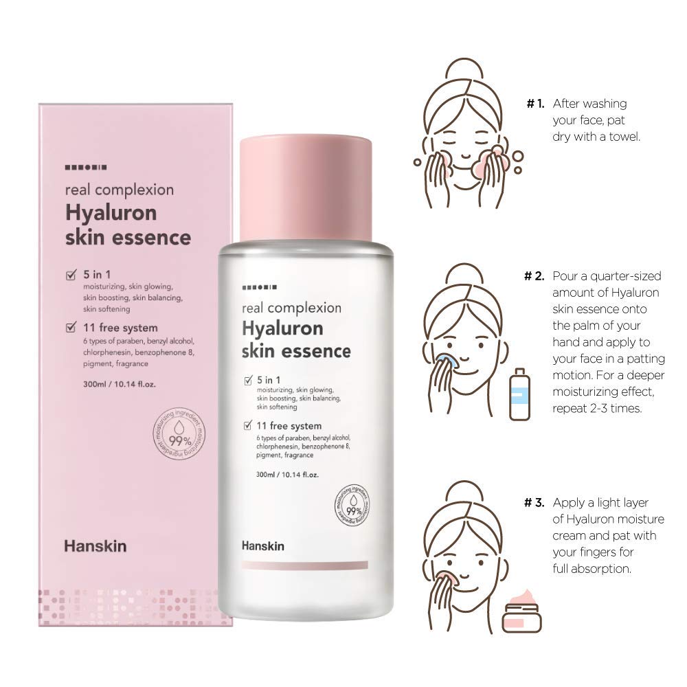 Hanskin Real Complexion Hyaluronic Skin Essence 5-in-1