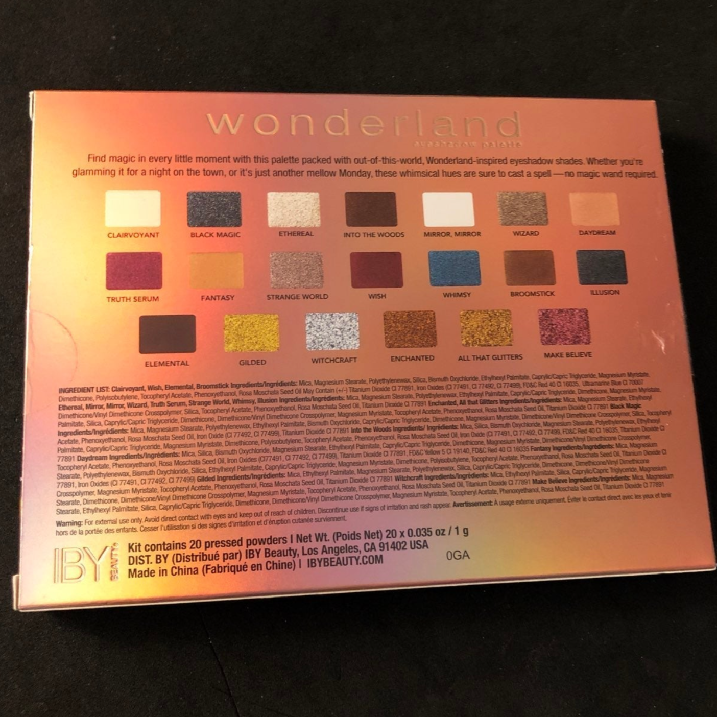 Find magic in every little moment with this palette packed with out-of-this-world, Wonderland-inspired eyeshadow shades. Whether you're glamming it for a night on the town or it's just another mellow Monday, these whimsical hues are sure to cast a spell—no magic wand required.