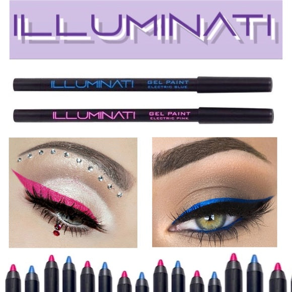 Illuminati Gel Paint 24 Hr. Eyeliner Duo Set In Electric Blue & Electric Pink