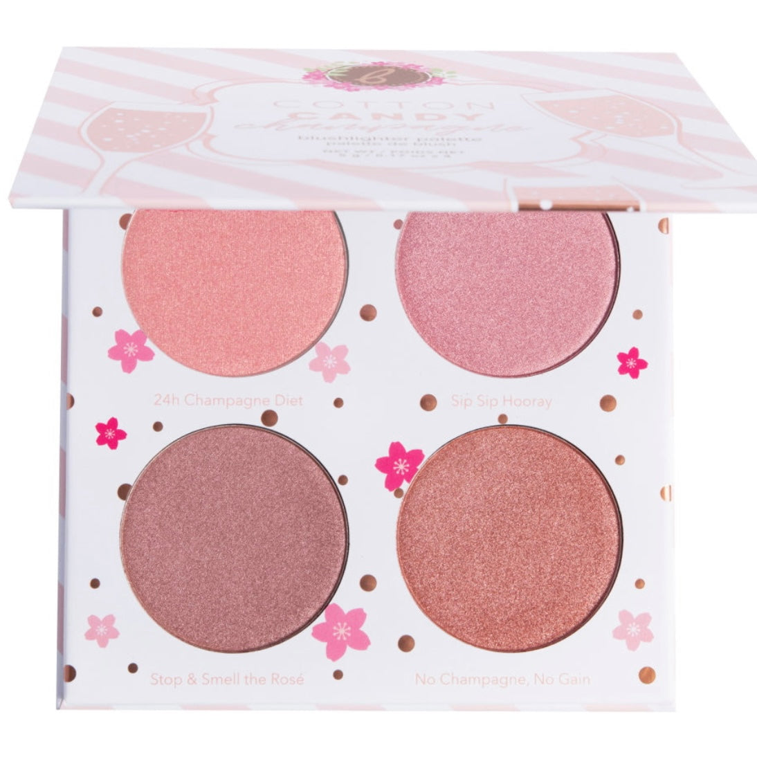 Paleta de rubores en champán Cotton Candy de Beauty Bakerie