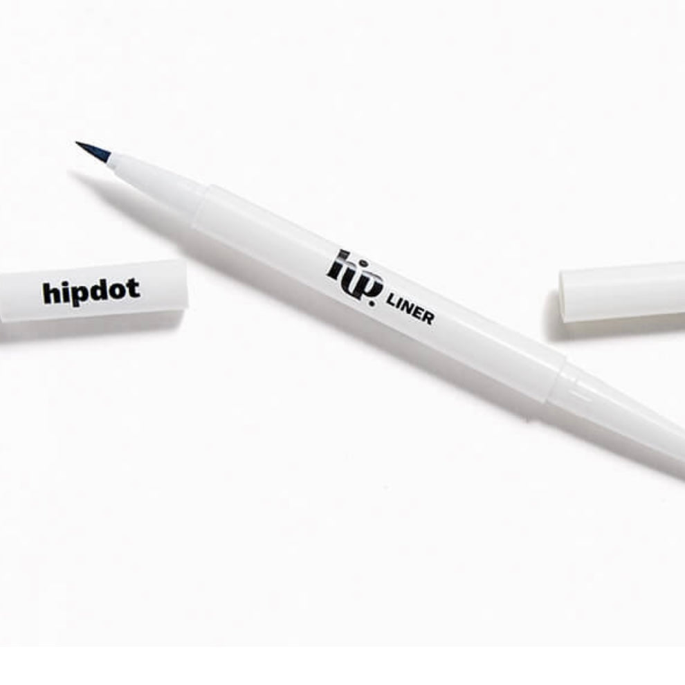 Hipdot double ended liquid eyeliner in the color muddy brown