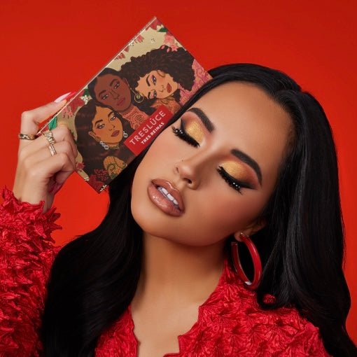 Tresluce Beauty 18 Matte & Shimmer Rich Pigment Eyeshadow Palette Infused w/Mexican Blue Agave