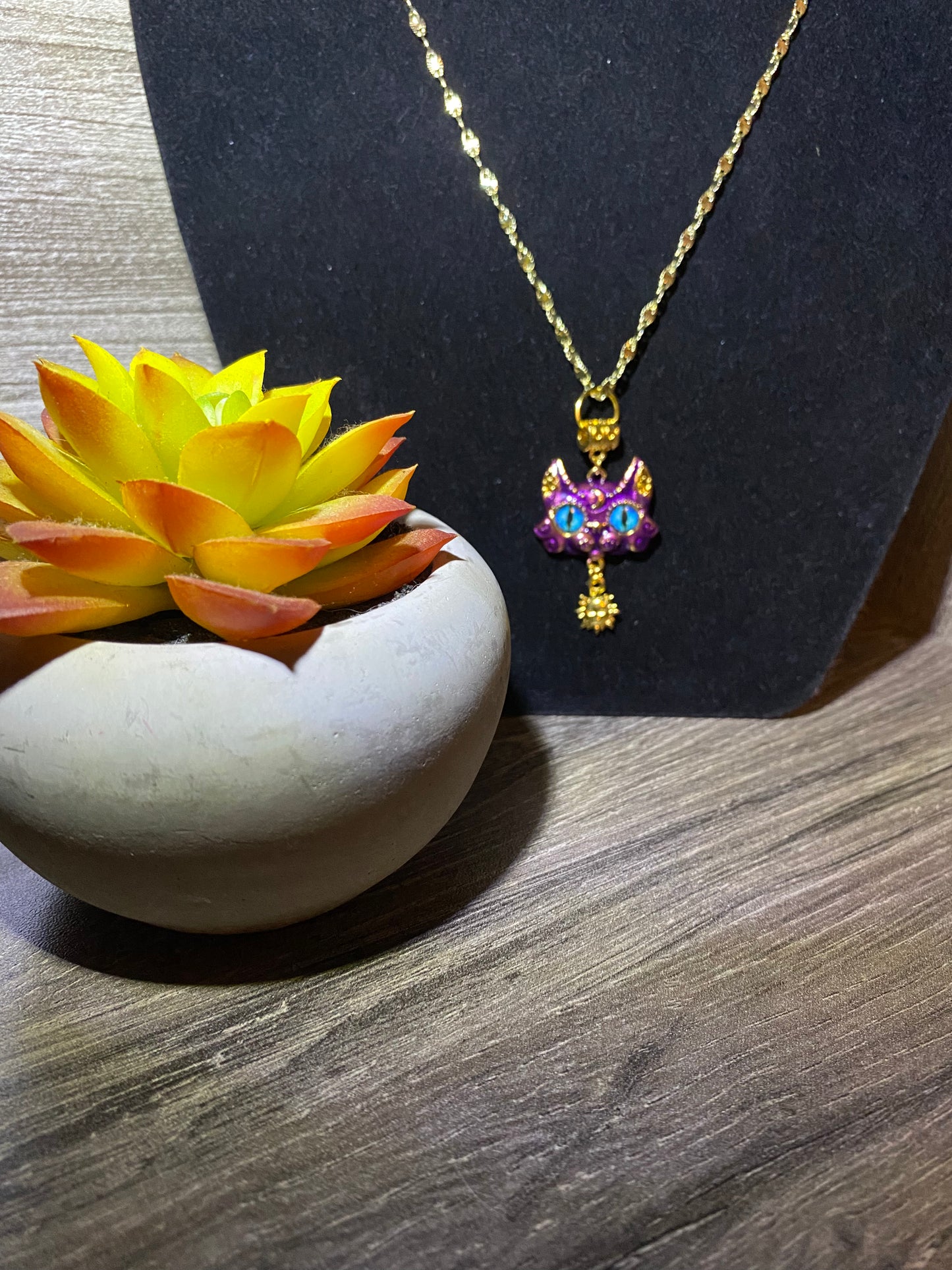 Collar colgante de gato bendito egipcio espiritual para protección, buena fortuna, buena salud y prosperidad, encanto brujo, naturalista, diosa del sol