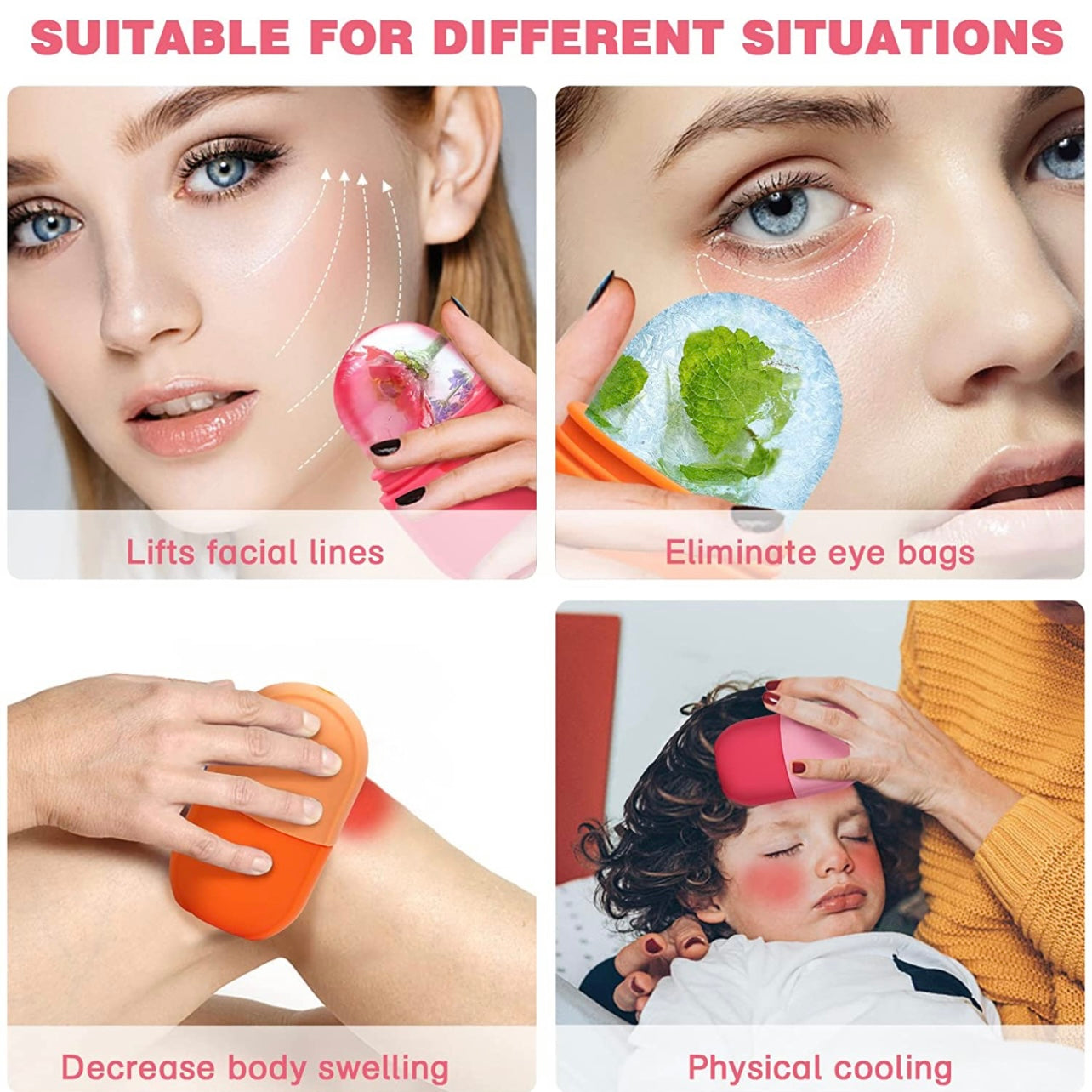 Luxury Skin Enhancing Facial Skin Care Ice Roller