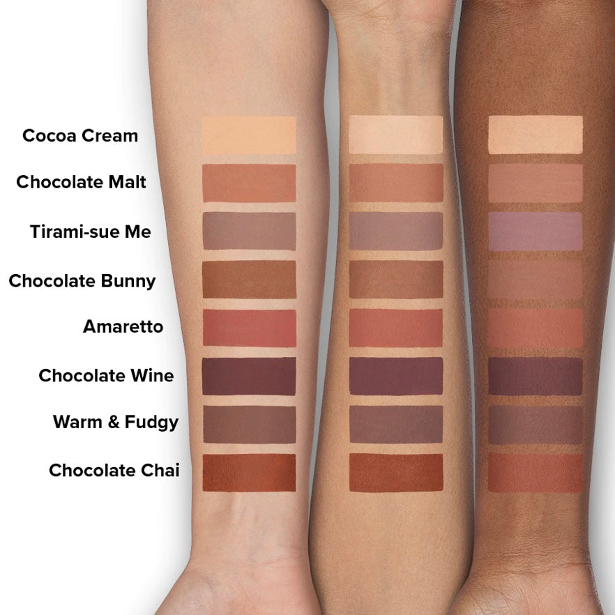 Too Faced – Melted Chocolate – Matter Lidschatten, 24 Stunden Lidfalte und wasserfest
