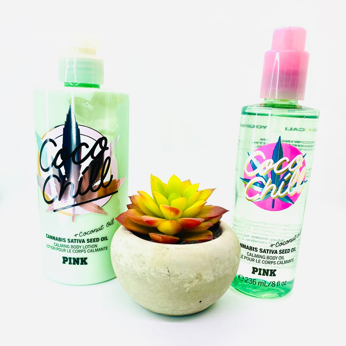 Victoria Secret Coco Chill Ultimate Juego de spa de 6 piezas con 3 coleteros de seda