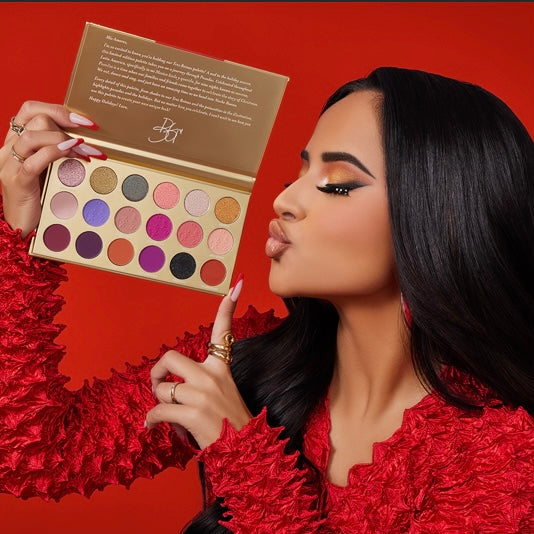 Tresluce Beauty 18 Matte & Shimmer Rich Pigment Eyeshadow Palette Infused w/Mexican Blue Agave