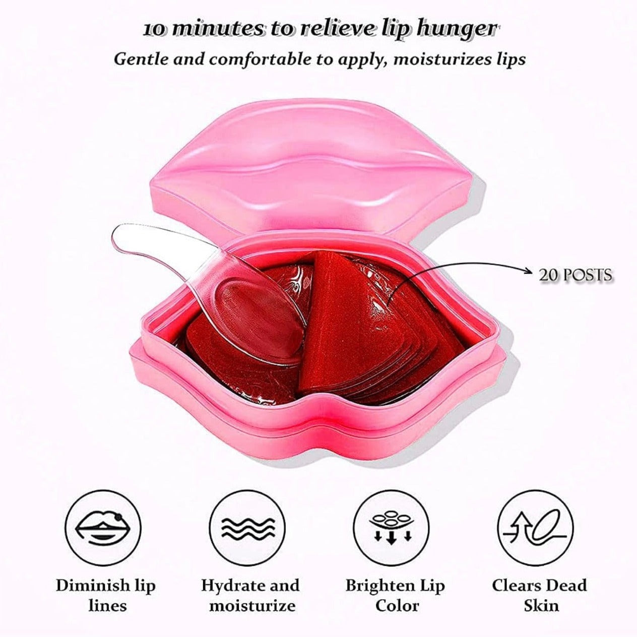 20 PIECE KOREAN LIP TREATMENT MASK SET