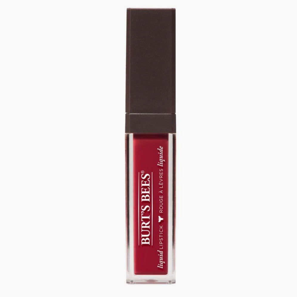 Lápiz labial líquido totalmente natural Burt's Bees en Dalia empapada | Tamaño completo .21 oz
