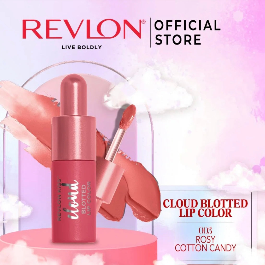 Color de labios borroso Kiss Cloud de Revlon | Todos los tonos