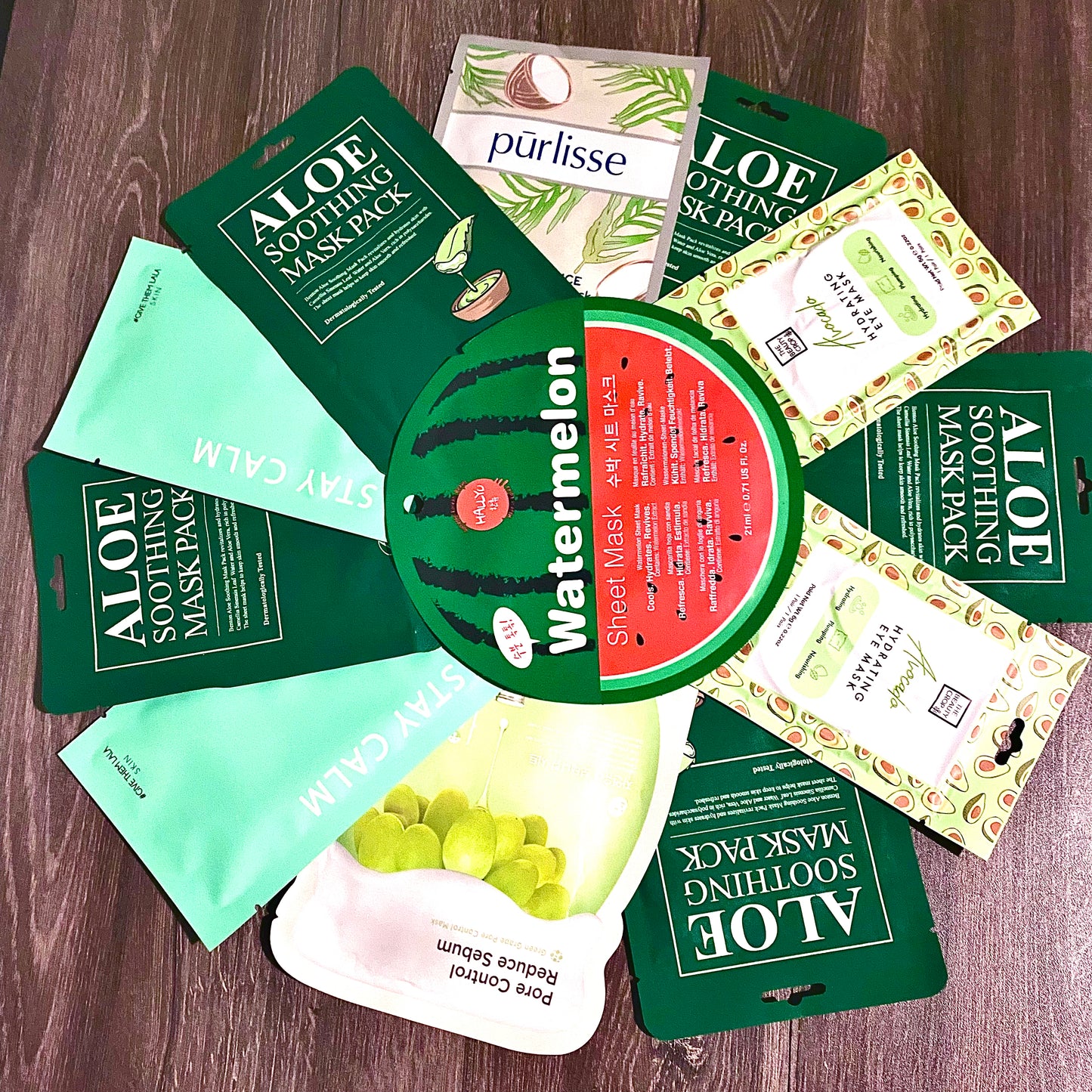 Facetreasures "Mask It & Glow" Monthly Sheet Mask Box For Glowing, Mature Aging Skin