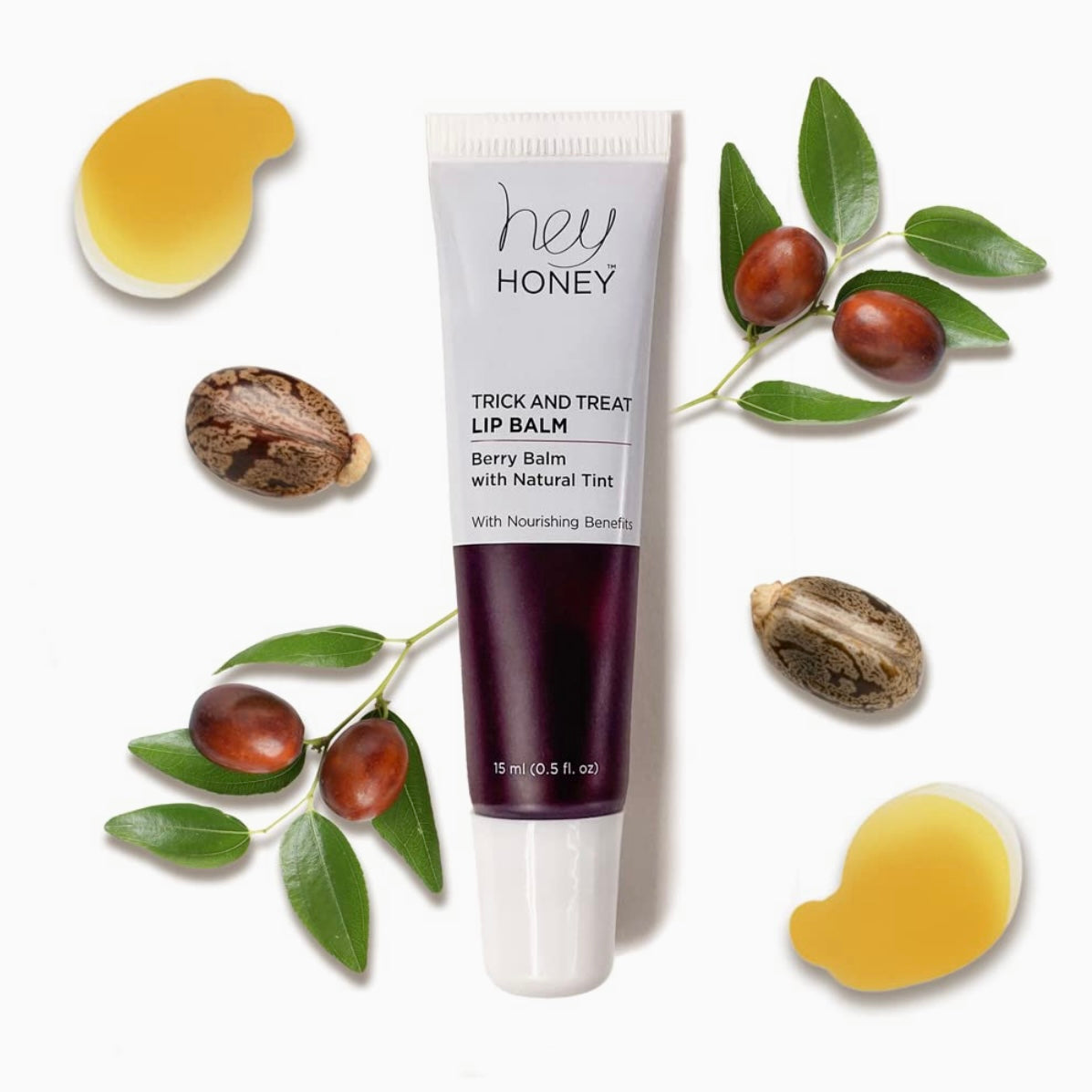 Bálsamo labial con tinte natural Hey Honey Trick And Treat de bayas