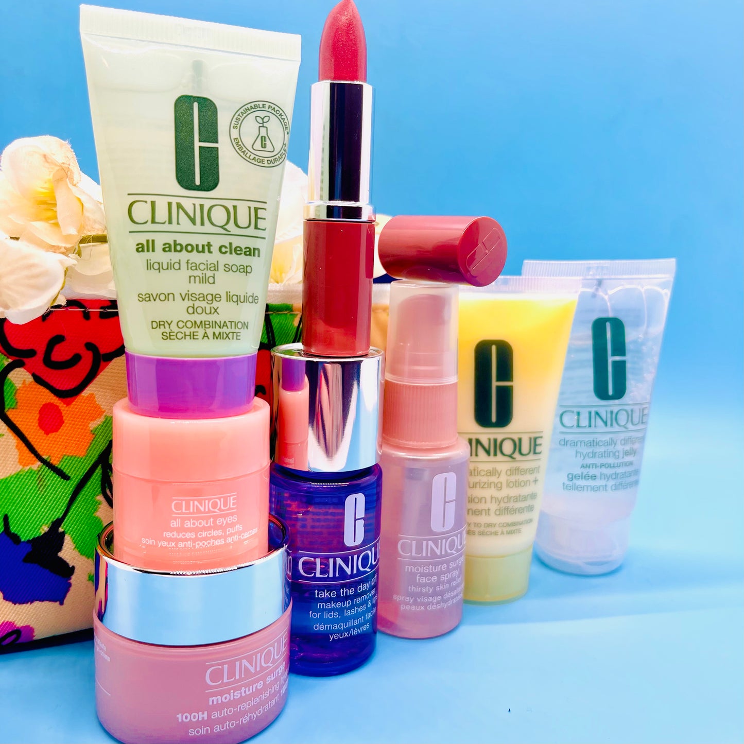 Paquete de belleza de 9 piezas antienvejecimiento Clinique All Star