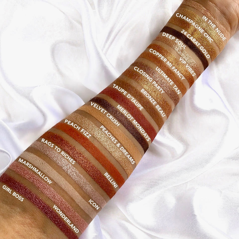 Create endless, beautiful looks with these 20 highly pigmented shades. These velvety soft powders include a mixture of mattes, shimmers and glitters for flawless day to night looks from Iconic London. This Day To Slay Premium Eyeshadow palette is now a limited edition and hard to find anywhere else but here at Facetreasures Boutique at Facetreasures.com