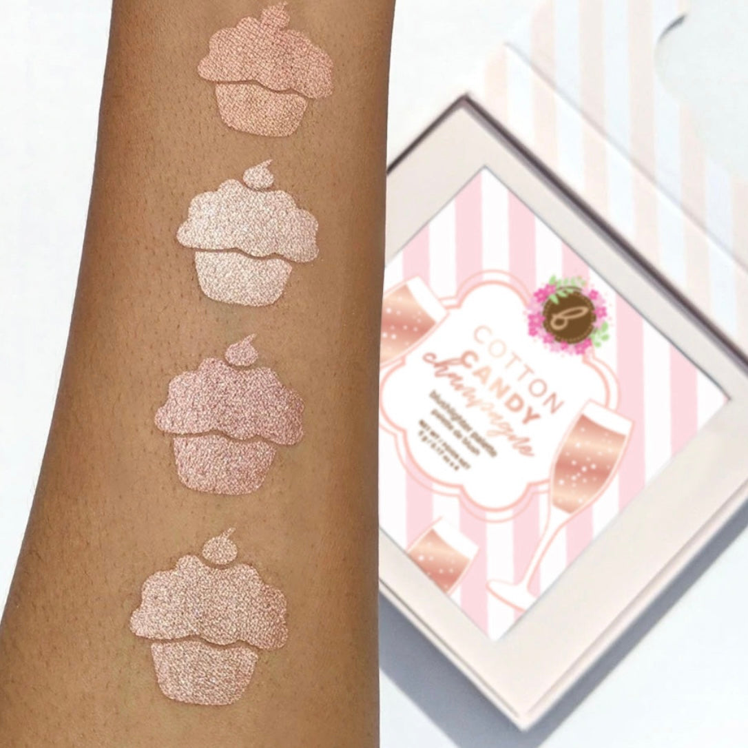 Paleta de rubores en champán Cotton Candy de Beauty Bakerie