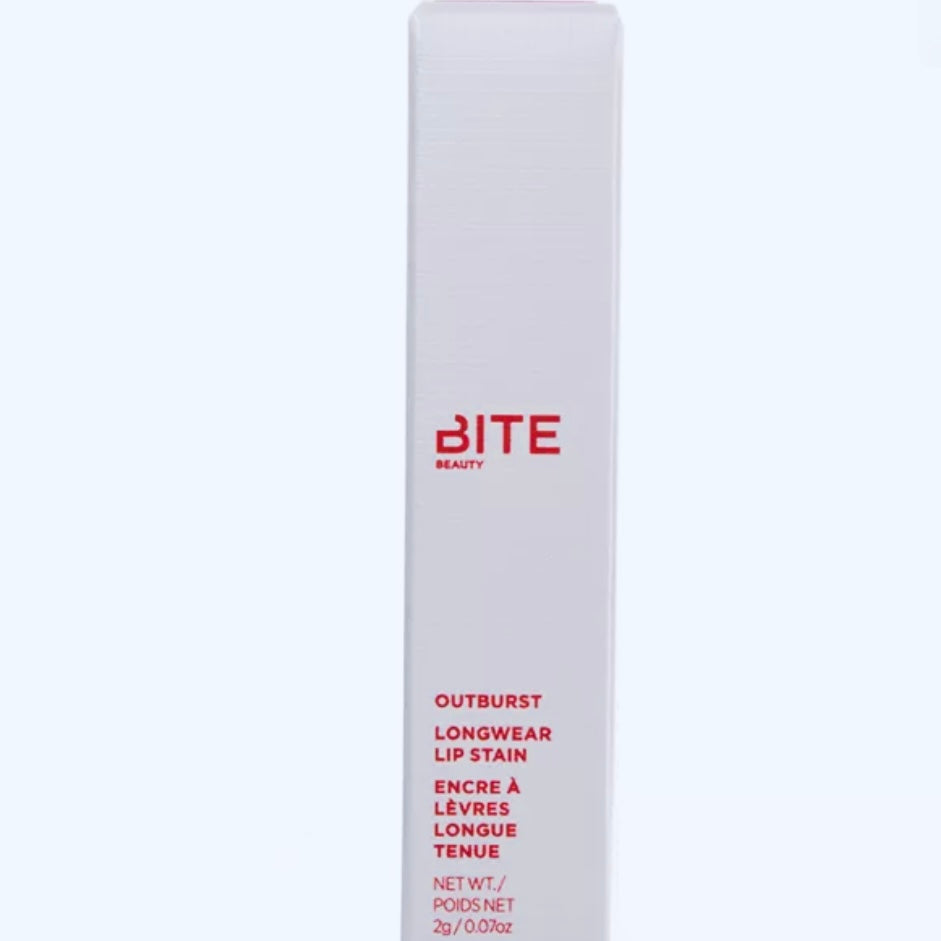 Bite Beauty Deluxe o tamaño completo OutBurst tinte labial de larga duración, en el color - Orange Fizz