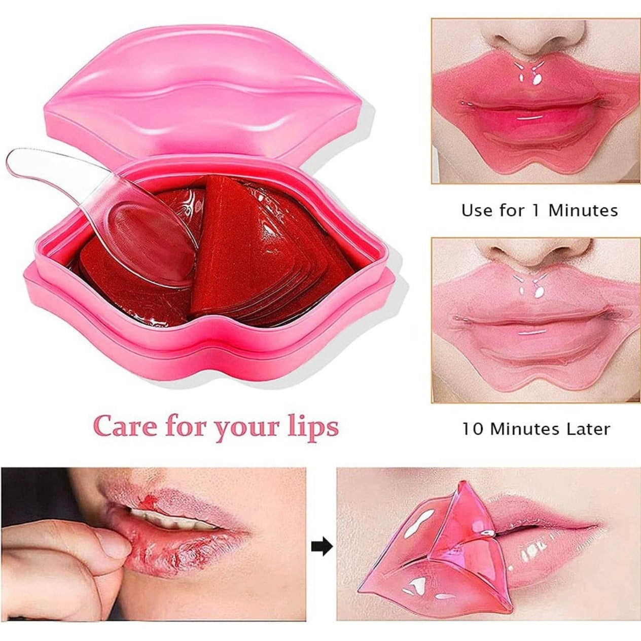 20 PIECE KOREAN LIP TREATMENT MASK SET