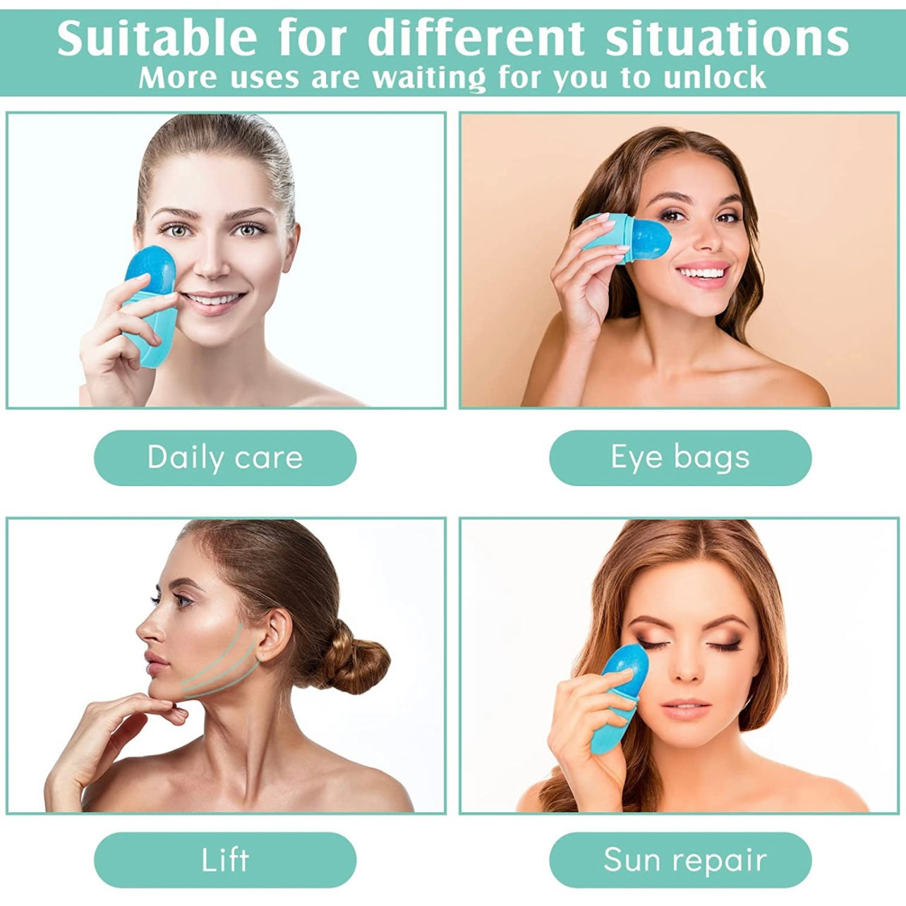 Luxury Skin Enhancing Facial Skin Care Ice Roller