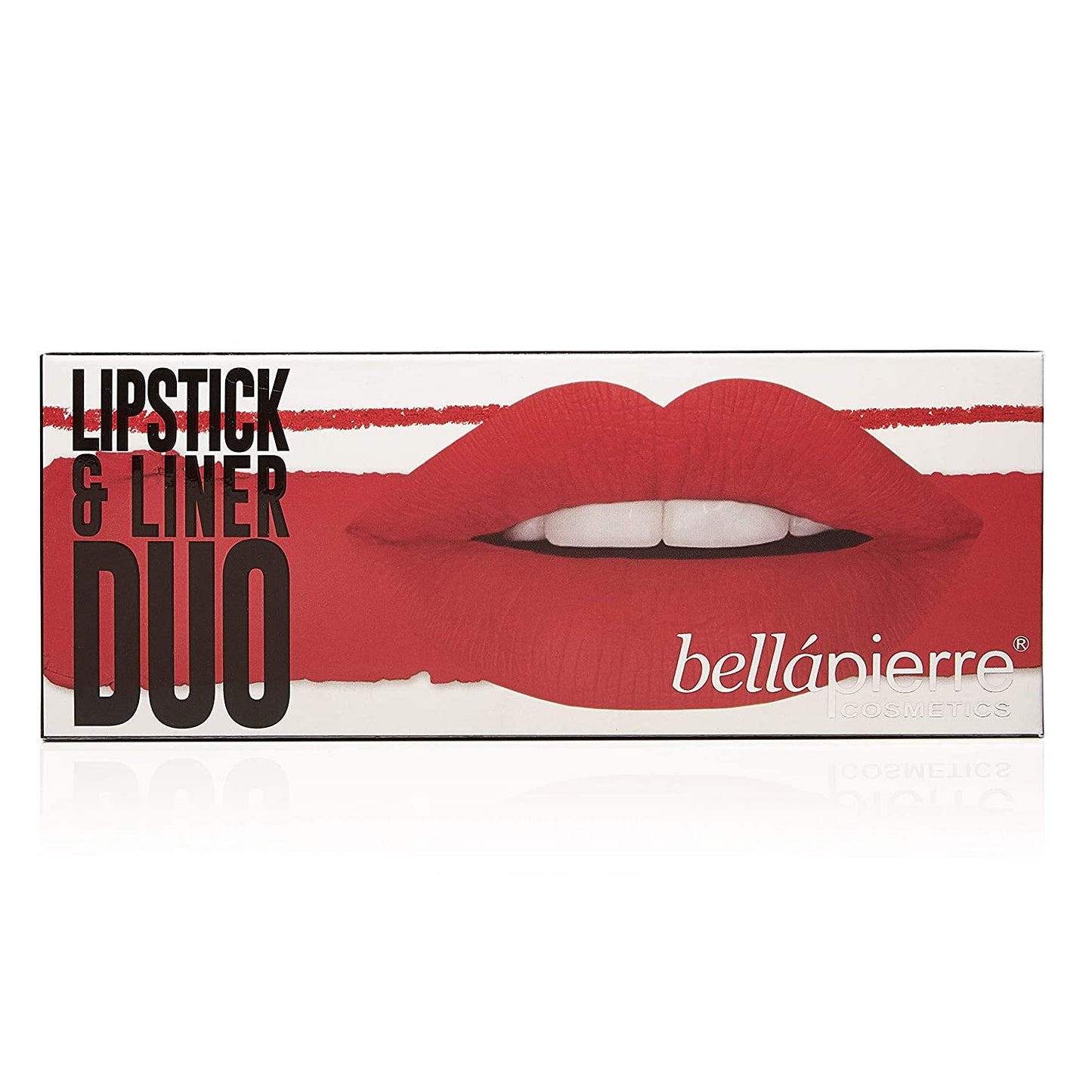bellapierre’s Lipstick & Liner Duo contains both a richly pigmented Matte Lipstick and coordinating Lip Liner for perfect, flawless lips. Our Fire Red Lipstick & Liner Duo was designed to help you achieve beautiful, luscious lips that last all day.