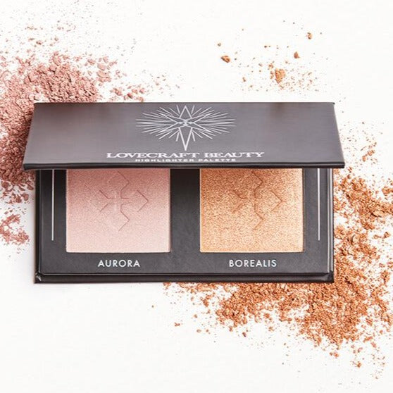 Lovecraft Beauty Highlighter Palette in Aurora + Borealis