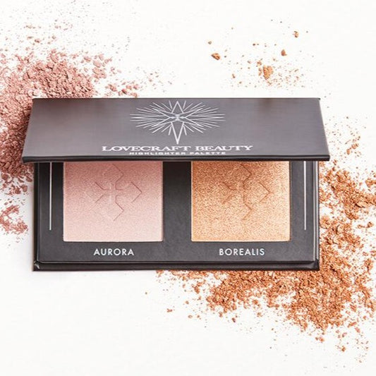 Lovecraft Beauty Highlighter-Palette in Aurora + Borealis