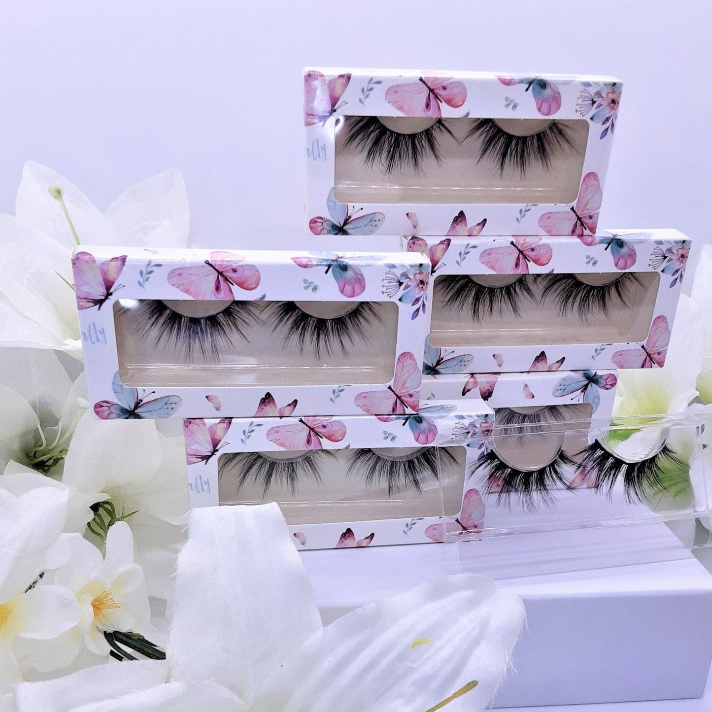 (6 pairs) 6D 100% Vegan & Cruelty Free Mink 20mm Eyelash Premium Gift Set