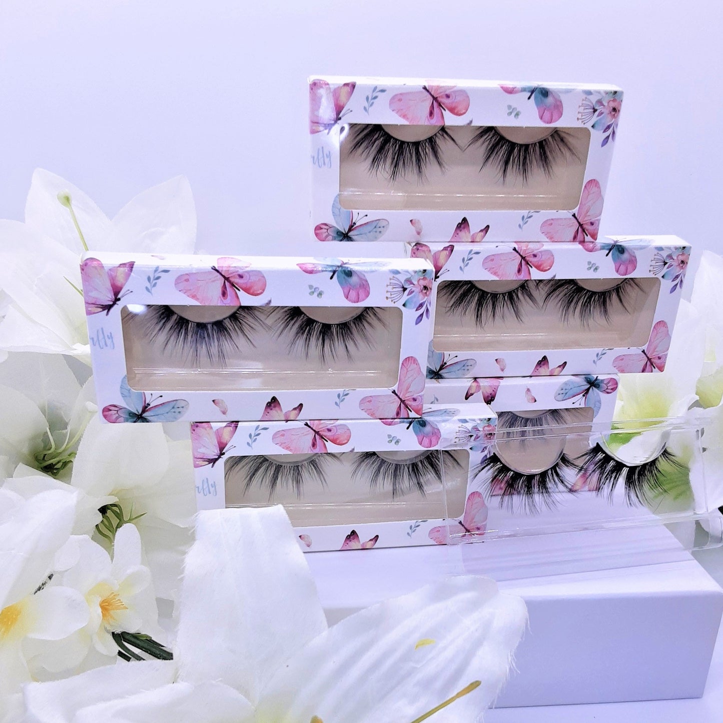 (6 pairs) 6D 100% Vegan & Cruelty Free Mink 20mm Eyelash Premium Gift Set