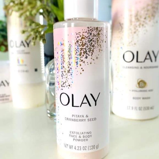 Olay Pitaya & Cranberry Seed Exfoliating Face & Body Powder