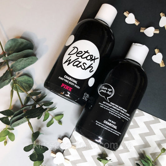 Victoria Secret Pink Detox Wash Charcoal Purifying Body Wash 12oz.