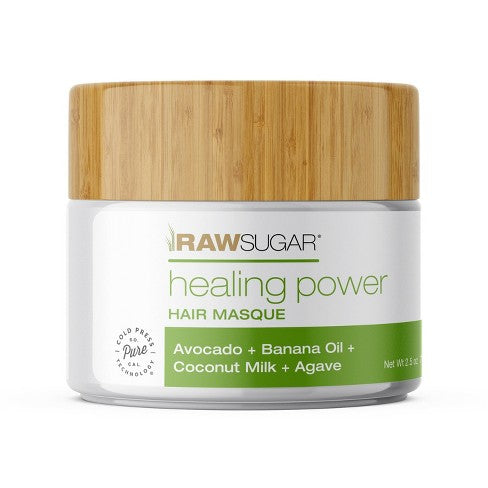 Raw Sugar Healing Power Haarmaske - Avocado + Bananenöl + Kokosmilch + Agave
