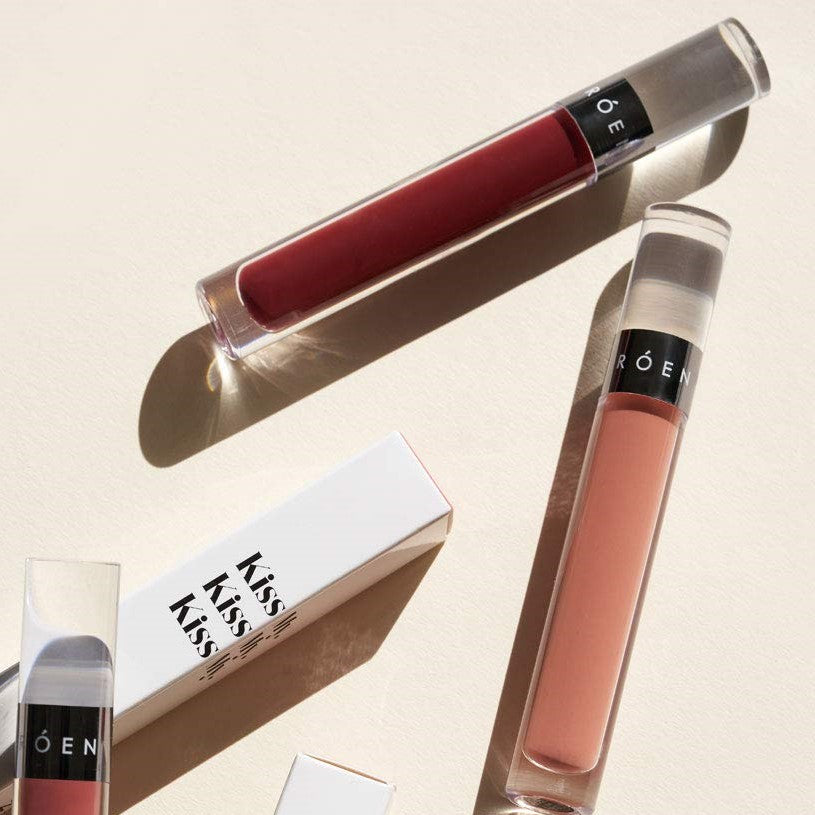 ROEN - Natural Kiss My Liquid Lip Balm | Vegan, Cruelty-Free, Clean Makeup (Charlie - Dusty Rose)