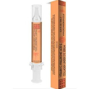 Firming, smoothing, de-puffing and hydrating this lightweight Super Eye Serum refreshes and fortifies the fabric of fragile skin. Its lightweight texture is Instantly absorbed around the skin leaving a cooling and refreshed feeling. Biotin and Collagen stimulate the synthesis of collagen and skin-plumping hyaluronic acid