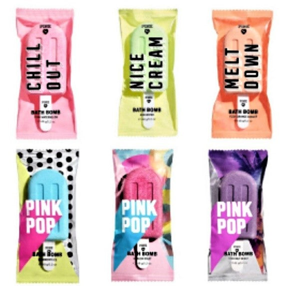 Bombas de baño de paletas "Chill Out, Meltdown, Nice Cream" de Victoria Secret