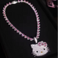 Kawaii Blinged Out Kitty Cat Silver Or Gold CZ Pendant, Hiphop Jewelry, USA Shipping