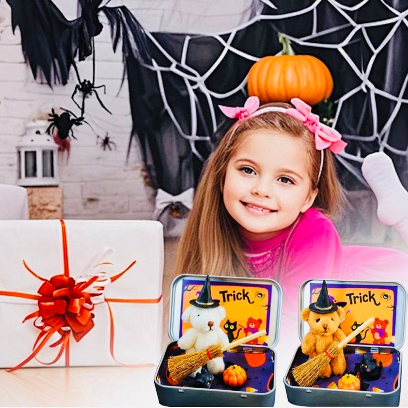 Halloween Pocket Hug Worry Bear – Anxiety Relief, Fidget Comfort Toy, Stress Gift for All Ages