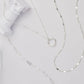 3-Piece Gold Or Silver Layered Necklace Set | Elegant Chain with Circle Pendant | Hypoallergenic