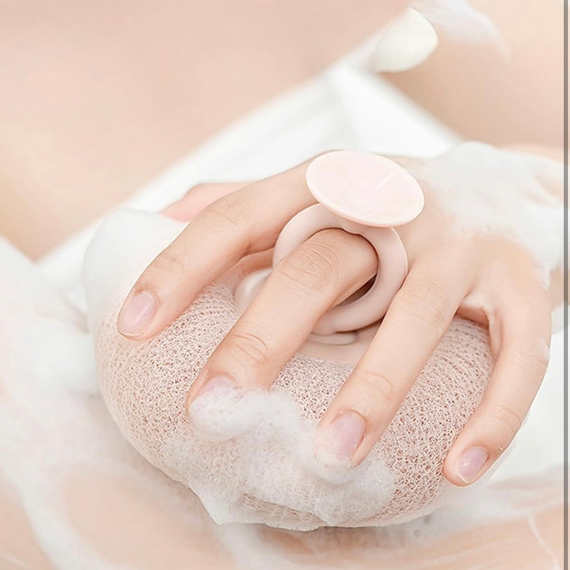 Luxurious Soap-Infused Exfoliating Body Sponges - Spa-Like Skin Care at Home