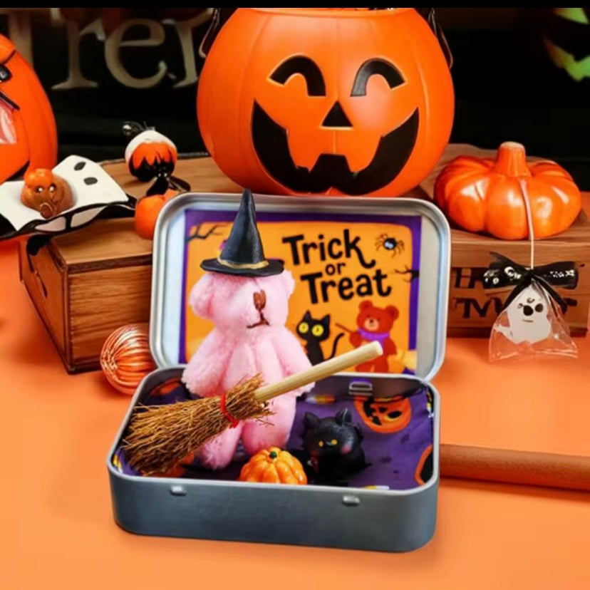 Halloween Pocket Hug Worry Bear – Anxiety Relief, Fidget Comfort Toy, Stress Gift for All Ages
