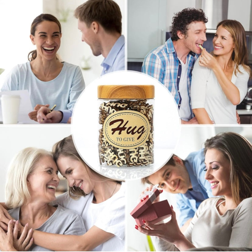 Funny Gag Gifts - Glass jars featuring and filled with individual wooden curse words that say Damns, F*cks or Hugs w/ sticker on the jar that states “damns to give” or “Fucks to give” or “Hugs to give” great to handout as a joke to friends, family or co-workers as gag gifts. Rated Mature 18+ for adults who love funny gifts that’s guaranteed to be a hit for any occasion, Shipped Same Day