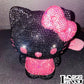 Pink and black sapphire gemstone handcrafted piggy bank available and made to order at LadiesNGentz.com