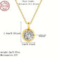 Moissanite & Diamond Bezel Pendant Necklaces – Gold & Silver Chains