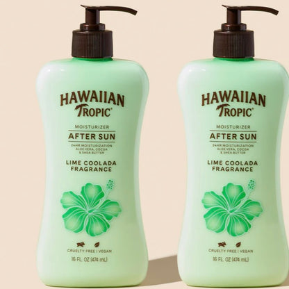 Hawaiian Tropic After Sun Loción corporal y facial de lima y coco, 16 oz.