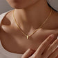 14k Gold Dainty Cross Pendant Necklace, Elegant Gift For Her