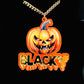 Personalized Jack-O’-Lantern Pumpkin Head Pendant Necklace – Spooky Halloween Accessory