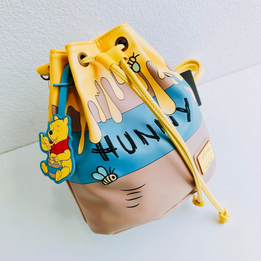 Disney Loungefly Winnie the Pooh Honey Pot Leather Handbag - Versatile Sling & Backpack”