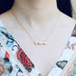 Dainty Sweet Girl 14k Vermeil Gold Candy Pendant Necklace - Valentine’s Day Gift For Her