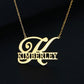 Personalized Gold or Silver Custom Name Necklace - Elegant Cursive Script